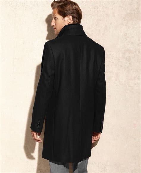 michael kors blend coat mens|Michael Kors men's overcoat.